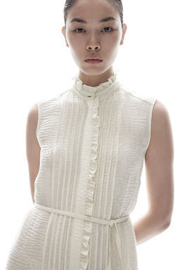 Vestido de muselina con volantes - H&m фото 2