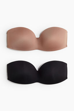 Pack de 2 sujetadores bandeau de microfibra - H&m фото 4