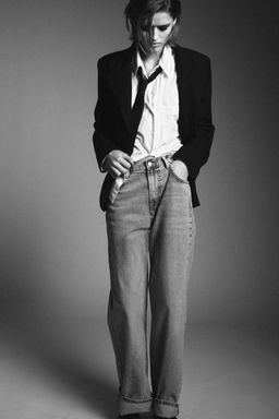 ZW COLLECTION MID-WAIST BAGGY JEANS - Zara фото 4