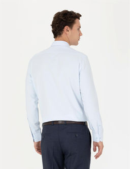 A__k Mavi Regular Fit Uzun Kollu Basic G_mlek