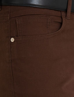 Kahverengi Slim Fit Kanvas Pantolon
