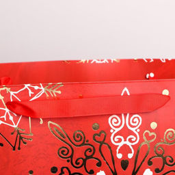 Пакет подарочный новогодний «Новогоднее великолепие», L 40×31×11.5 см