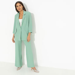 Брючный костюм из лёгкой ткани Стиль по-французски (green 2 в 1) - Charutti фото 2