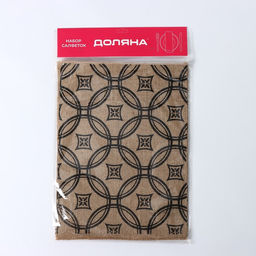 Набор салфеток сервировочных на стол Доляна Капия, 4 шт, 4030 см, цвет бежевый  фото 6