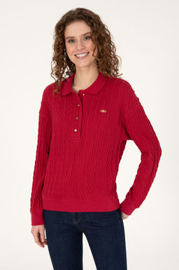 Kad_n Koyu Frambuaz Sweatshirt - U.s. polo assn фото 3