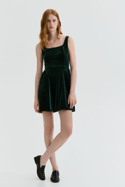Vestido de tirantes en velour - H&m фото 6