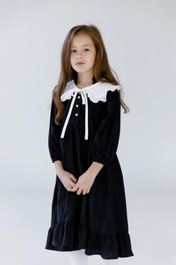 Л23-7 платье для девочки НИКОЛЬ черный - Etoelf фото 4