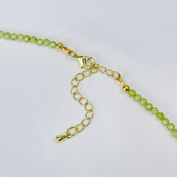 Колье из Хризолита и Пренита 40 см +