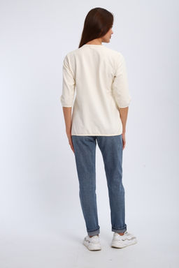 Кофта женская из футера 2-н Анфиса молочный