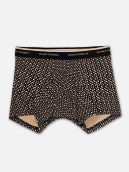 Цена за 2 штуки! Трусы боксеры мужские черные с узором - Mark formelle фото 6