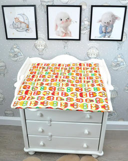 Матрасик для пеленания двухсторонний водоотталкивающий