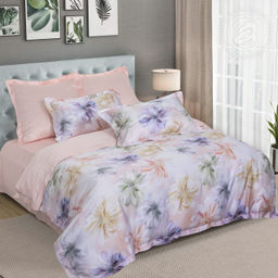 Постельное белье Кэтрин (тенсель) 2 сп. с Евро/Пододеяльник (молния, ушки): 1 шт.- 210*175; Простыня: 1 шт.- 240*240; Наволочка (молния, ушки): 2 шт.- 70*70; Наволочка (молния, ушки): 2 шт.- 50*70 Тенсел