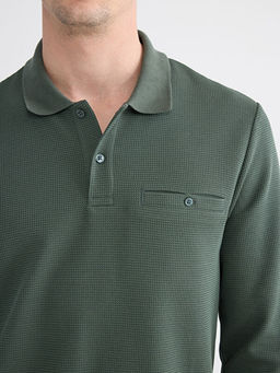 Polo Yaka Erkek Sweatshirt