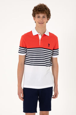 Erkek Regular Fit Polo Yaka K_rm_z_ Ti__rt Sepette S_rpriz _ndirim