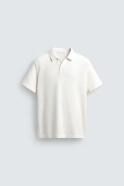 POLO RELAXED FIT ESTRUCTURA / Blanco roto - Zara фото 6