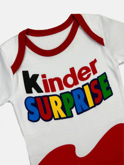Боди-лодочка интерлок-пенье с длинным рукавом Kinder Surprise, арт.B-BD032-ITp, цвет красный - Мамин малыш фото 3
