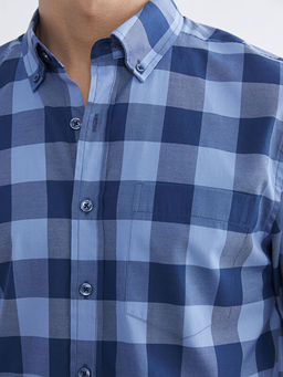 Regular Fit Ekose Poplin Erkek G?mlek