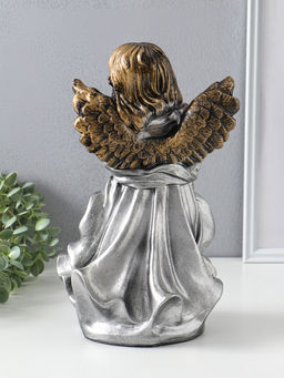 Фигура "Ангел в платье" большой" бронза 35х19х15 см