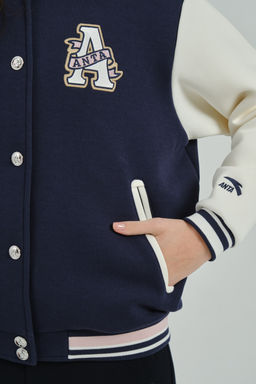 Бомбер Темно-синий