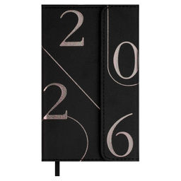 Еженедельник датированный 2026 ESCALADA, 95х155 мм, 64 л., арт. 70350/ 40 КАССАНДРА ЧЁРНЫЙ