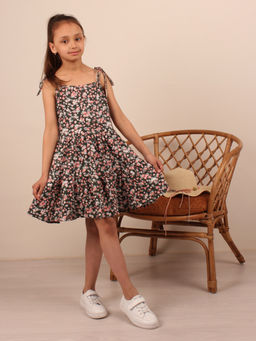 ПЛ162 Сарафан "Барбариска" 2 (хаки-розовый)