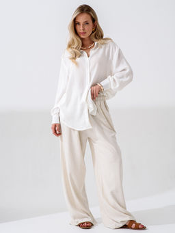 Рубашка  "Лён" лен с хлопком