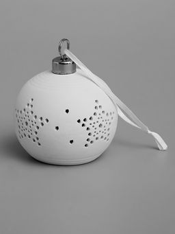 Ёлочный шар Звёздочки, 6.96.95.9 см, 1 LED, от батареек LR443, свечение тёплое белое - Luazon lighting фото 3