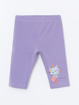 Beli Lastikli Bask?l? K?z ?ocuk Tayt