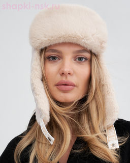 Тиффани плащевка рубчик Ушанка женская (56-58)