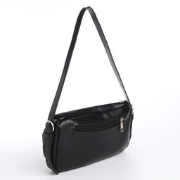 Сумка женская с карманами кожзам, черный цвет - Nazamok фото 2