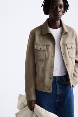 FAUX SUEDE JACKET - Zara фото 6