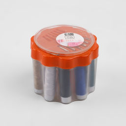 Швейный набор «Ромашка», 26 предметов, в пластиковом стакане, 6.5×7.5 см, МИКС