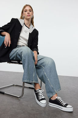 Trendyol Shoes Beyaz Bagc?kl? Yuksek Taban Kad?n Spor Ayakkab? TAKAW25SN00001 - Trendyolmilla фото 6