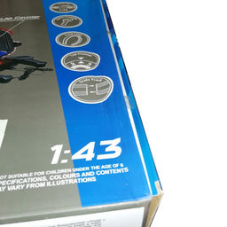 Уценка Автотрек Турбо кросс, с 2 машинами 1:43, работает от сети