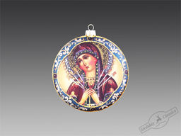 Медальон Мотивы Рублева двусторонний (стекло) П/У, 10х2,5х10 см