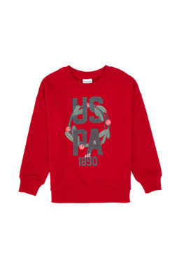 K_z _ocuk K_rm_z_ Y_lba__ Temal_ Pijama Tak_m_ Sepette S_rpriz _ndirim - U.s. polo assn фото 2