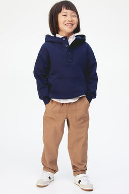 Joggers en lona de algodon