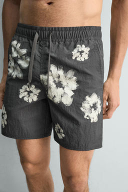 BA?ADOR LARGO ESTAMPADO FLORAL / Gris - Zara фото 10