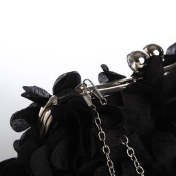 Сумка-клатч на фермуаре, цвет чёрный - Simaland фото 4