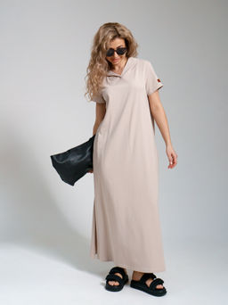 970 Платье-мантия "Бежевый"