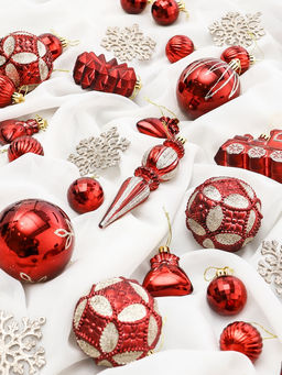 Ёлочные игрушки Зима в подарках, 60 шт., красный - Зимнее волшебство фото 16
