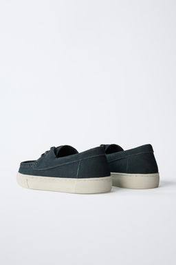 SPORTY SPLIT SUEDE DERBY SHOES - Zara фото 4