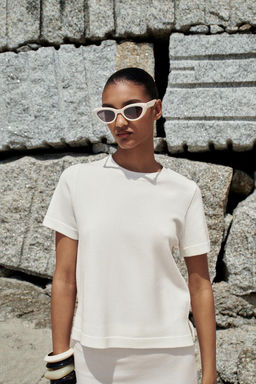 BASIC PLAIN KNIT TOP - Zara фото 2