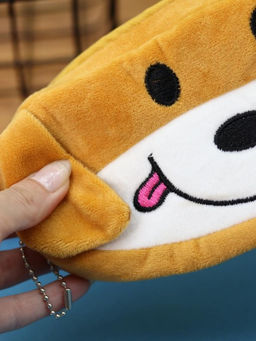 Пенал плюшевый "Red dog", orange (20*10 см)