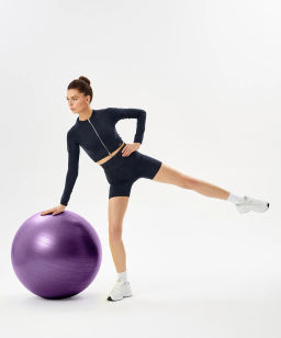 Фитбол STARFIT GB-108 65 см, 1000 гр, антивзрыв, фиолетовый  фото 6