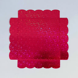 Цена за 5 шт. Коробка для печенья, кондитерская упаковка с PVC крышкой, «Бордовые звёдочки», 15 х 15 х 3 см