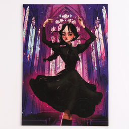 Пазл фигурный Девочка в чёрном платье - Puzzle фото 5