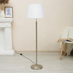 Торшер "Курс" 1х40Вт Е27 сатин 41х41х148см