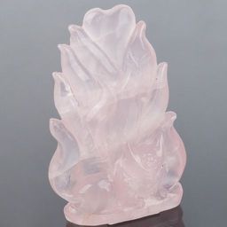 Лиса "Кицунэ" из Розового кварца