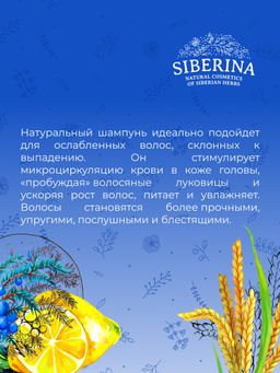 Шампунь Для роста волос - Siberina фото 11